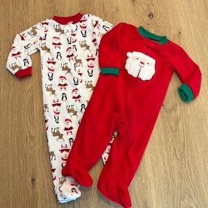 Carter’s Christmas Fleece Zip Footies